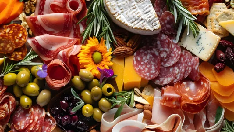 charcuterie grazing table